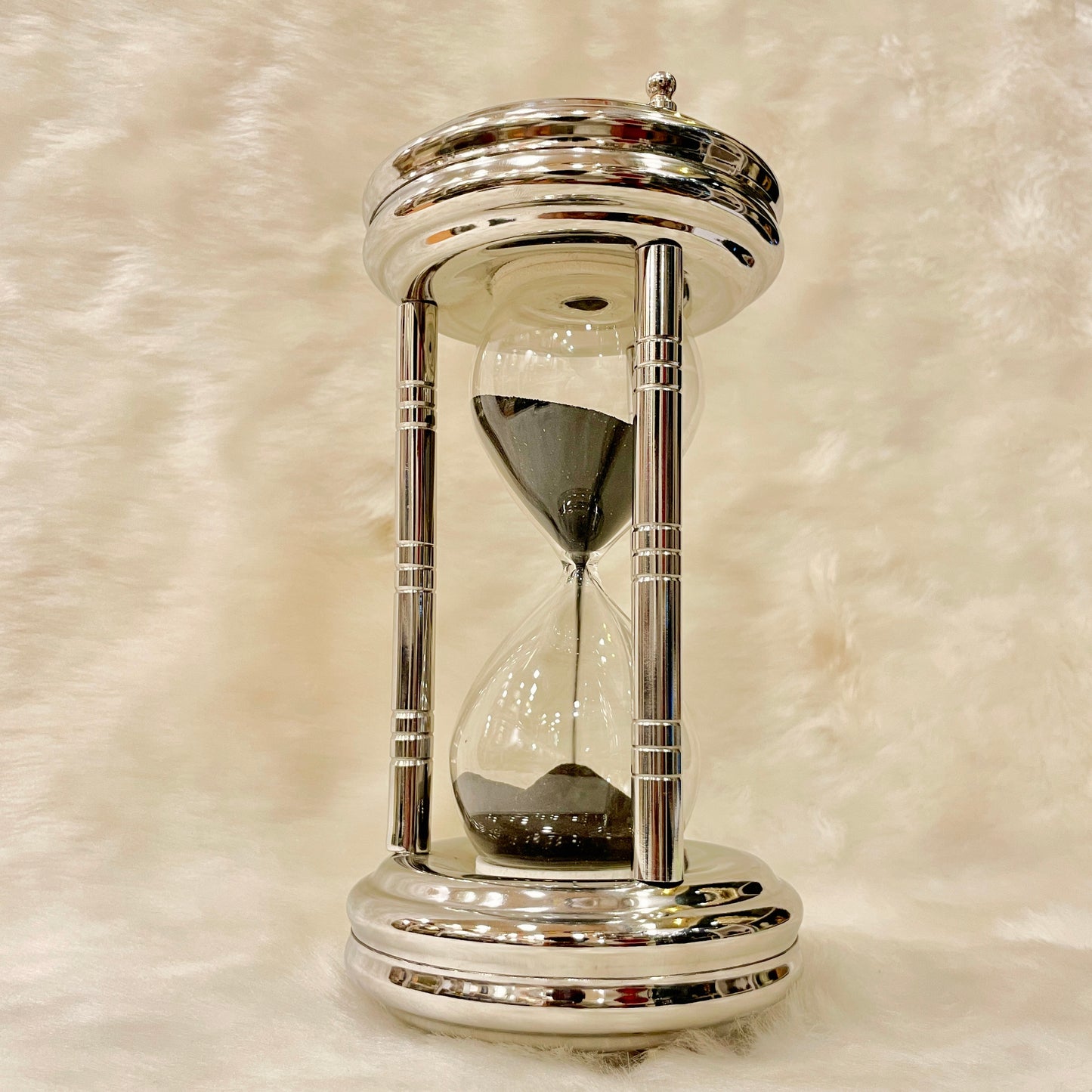 Steel Sand timer with Black Sand