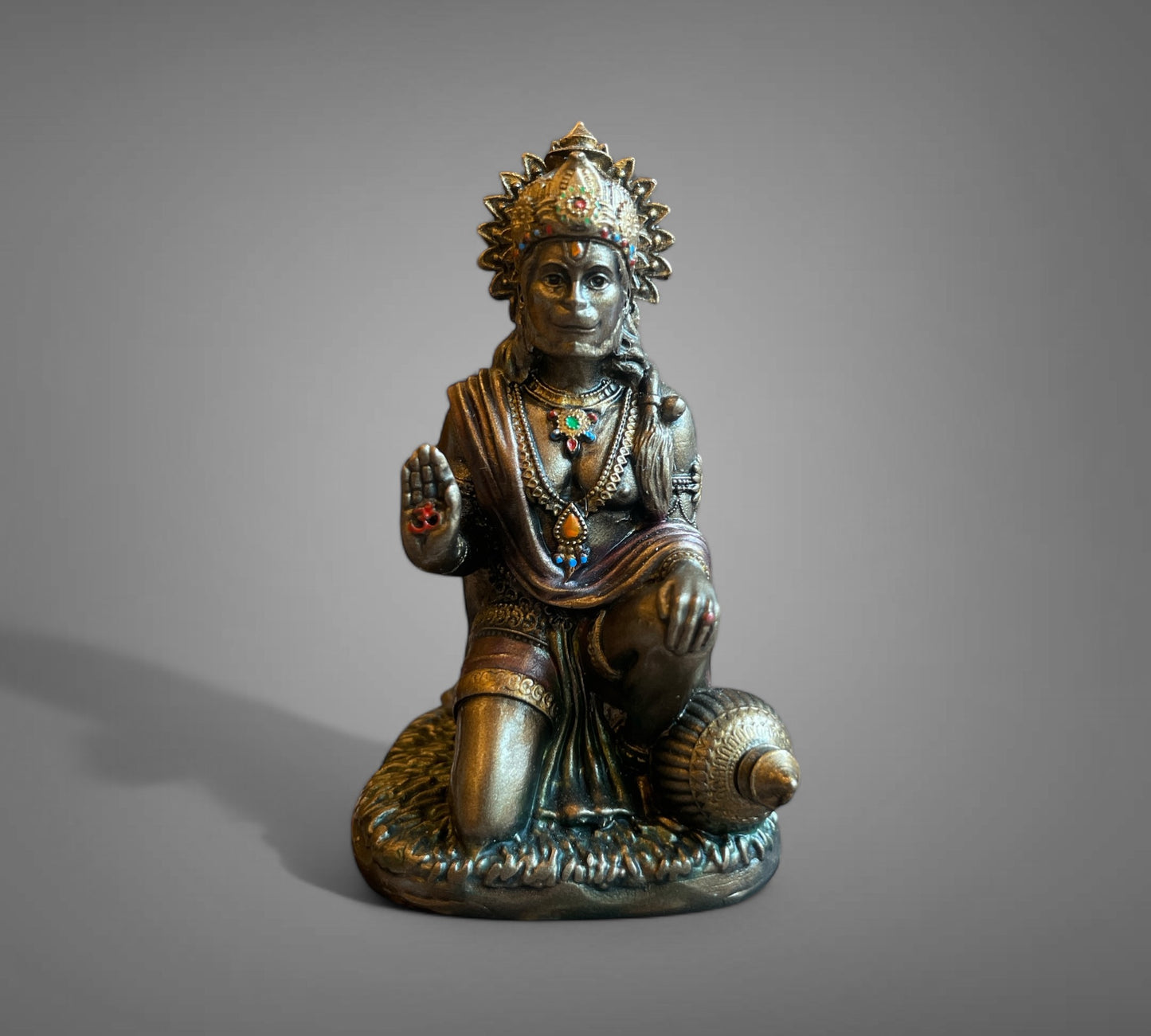 Blessing Hanuman Bronze Sculpture