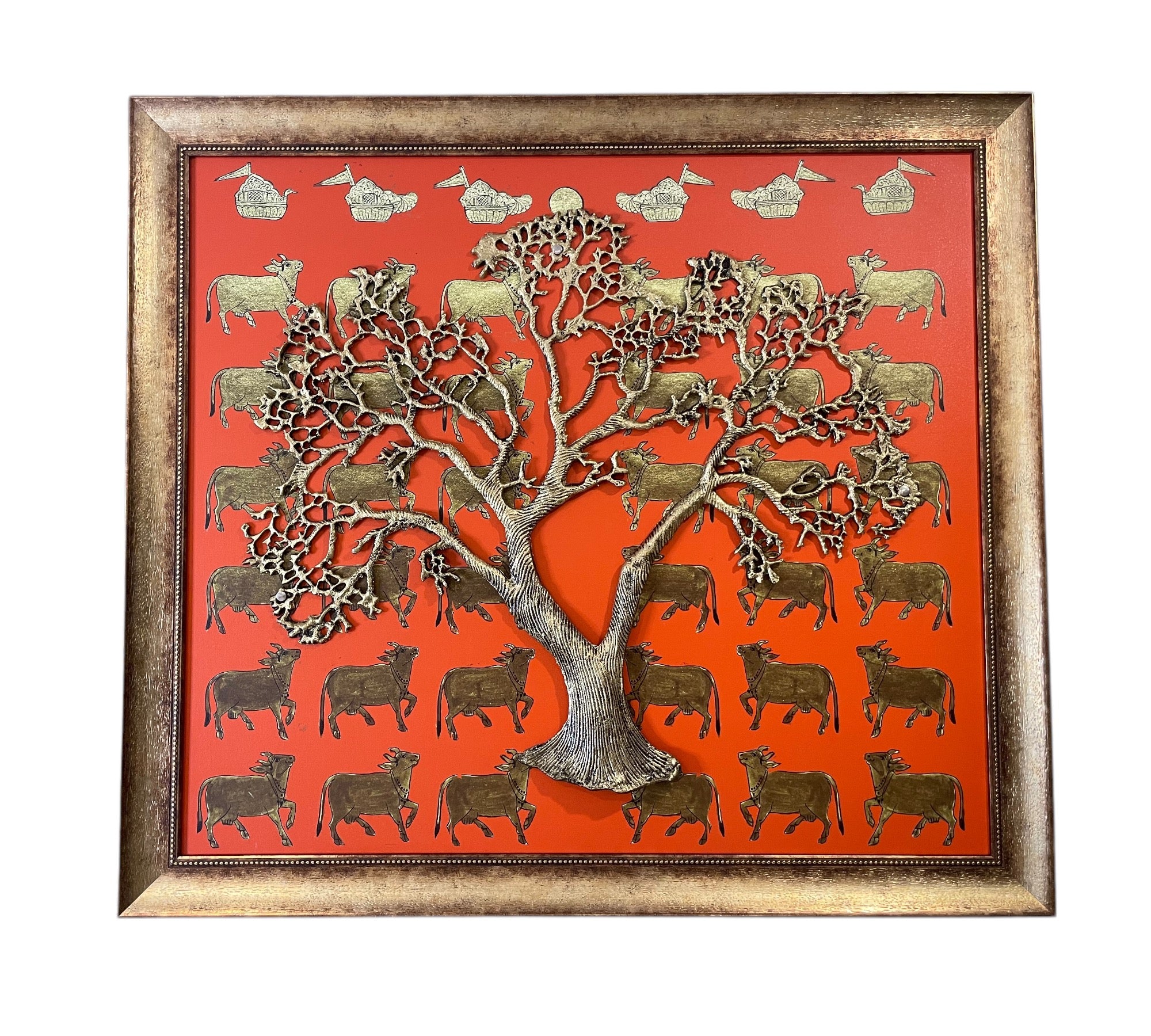 Wall Decor Title : Kamdhenu & Kalpavriksha.