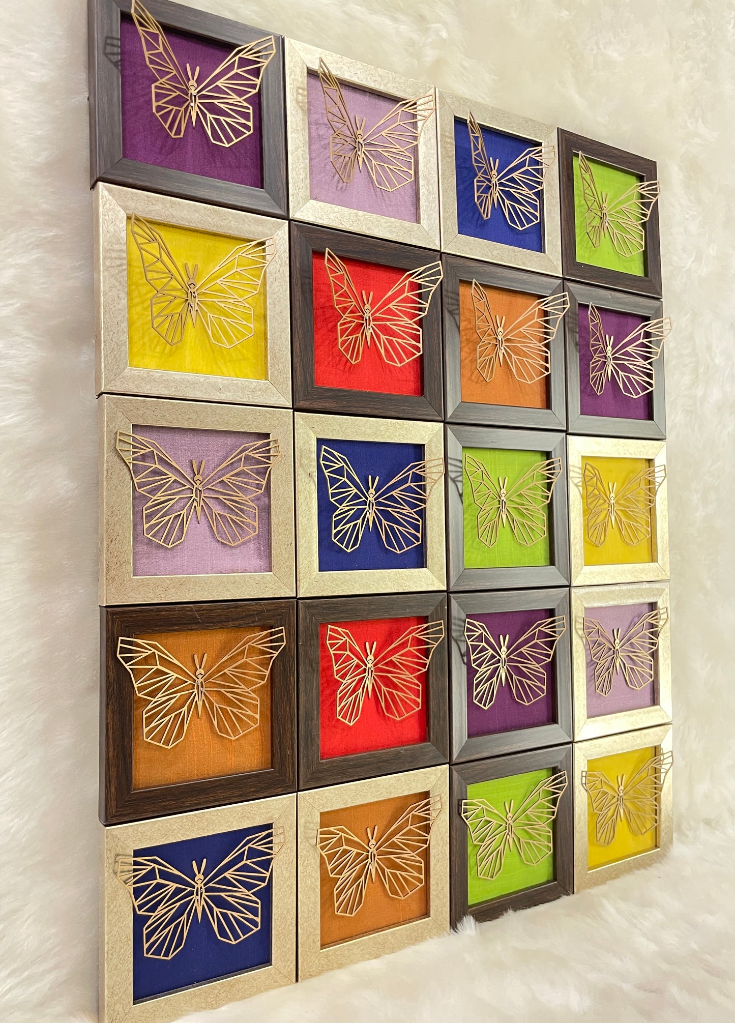 Colours OF The Rainbow: Titanium Butterfly Wall Decor