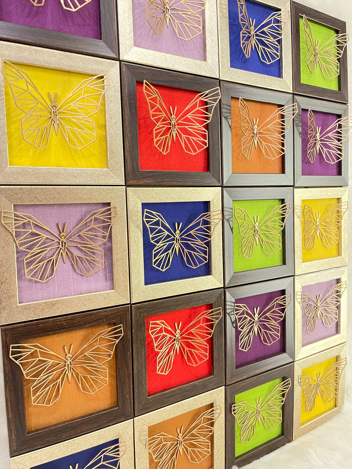 Colours OF The Rainbow: Titanium Butterfly Wall Decor