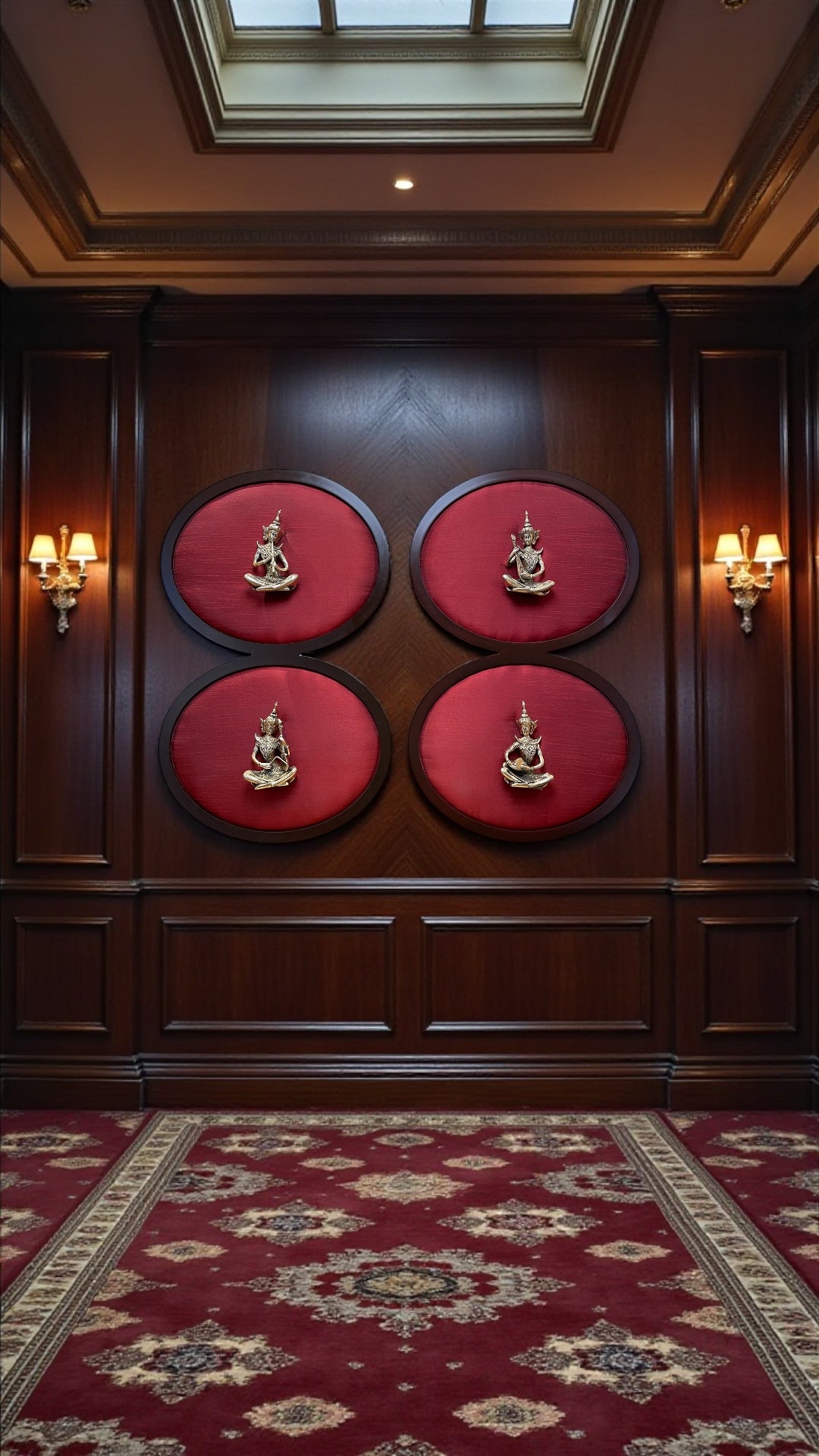 Brass Musician Wall Art Set of 4 – Traditional Cultural Musical Ensemble Frame