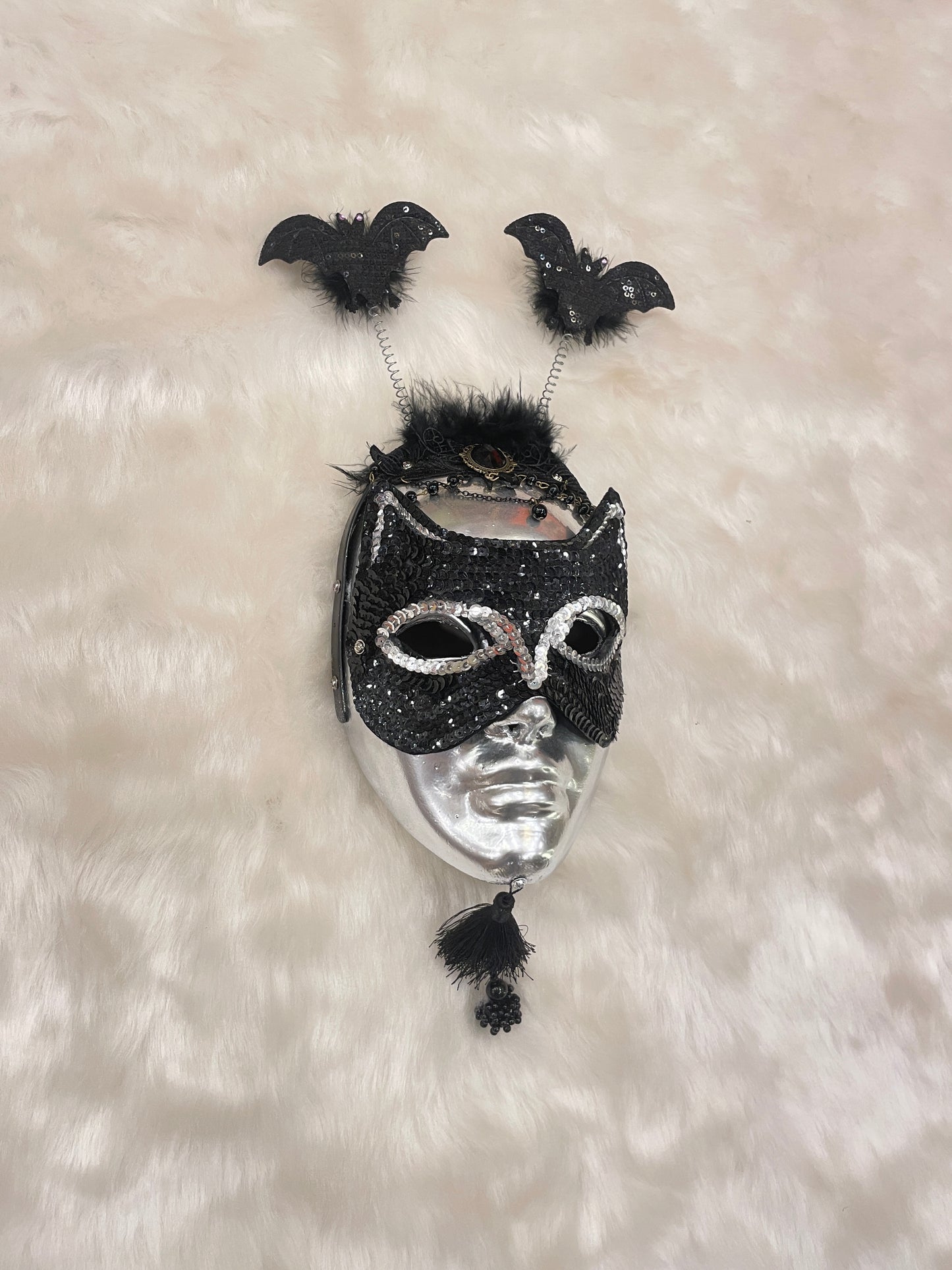 Venetian Party Mask in Black - Wall Decor