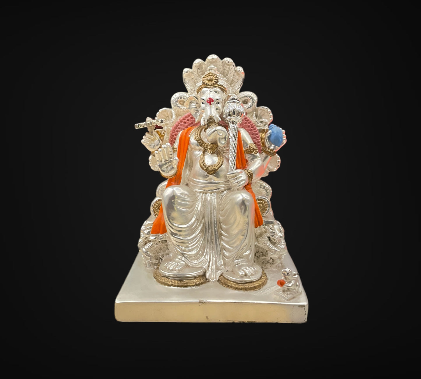 Silver badshah ganesha