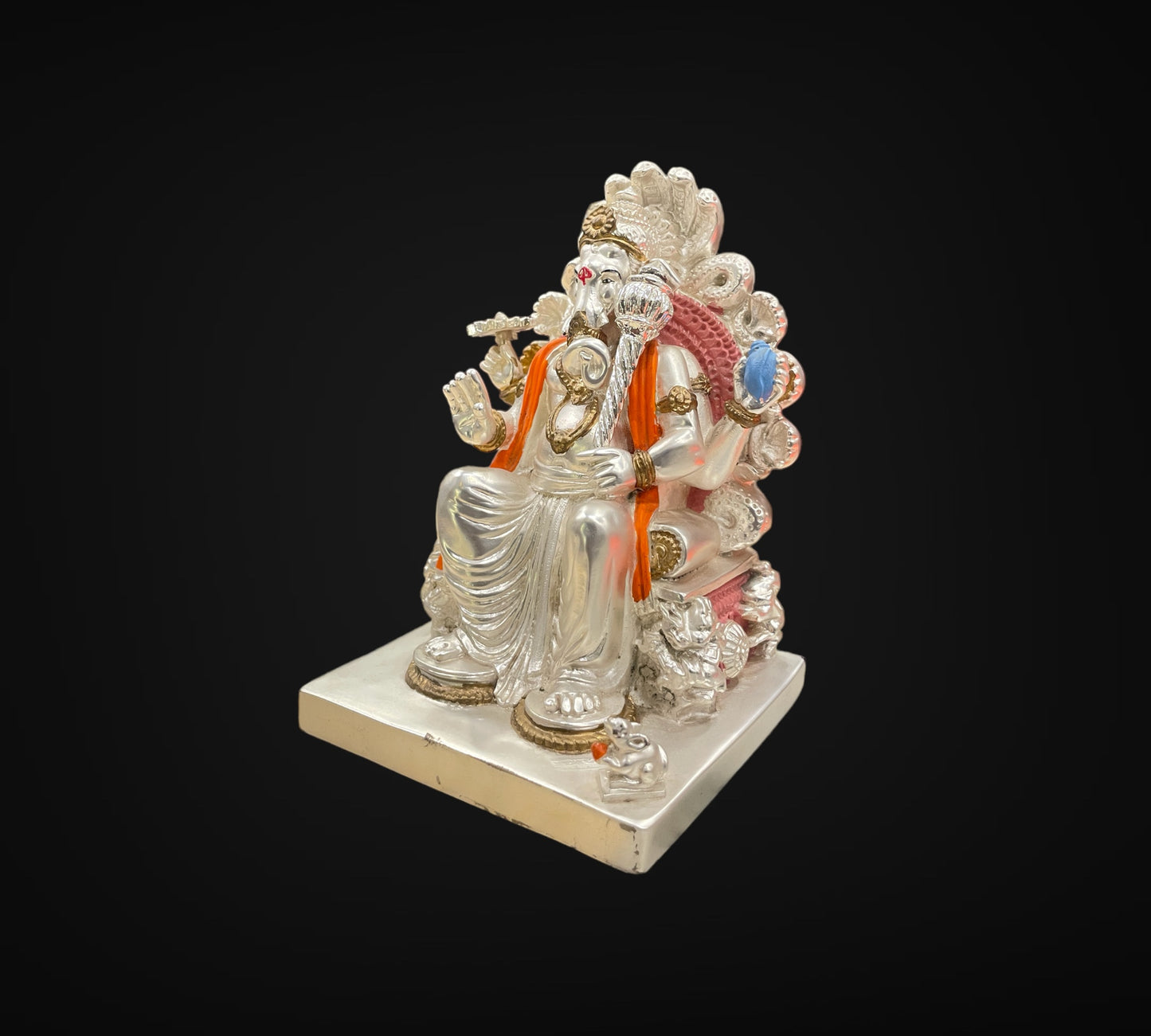 Silver badshah ganesha