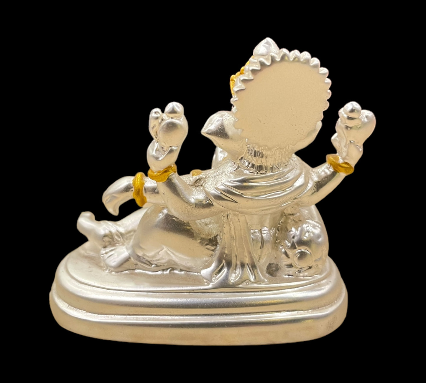 Silver Resting Ganesha