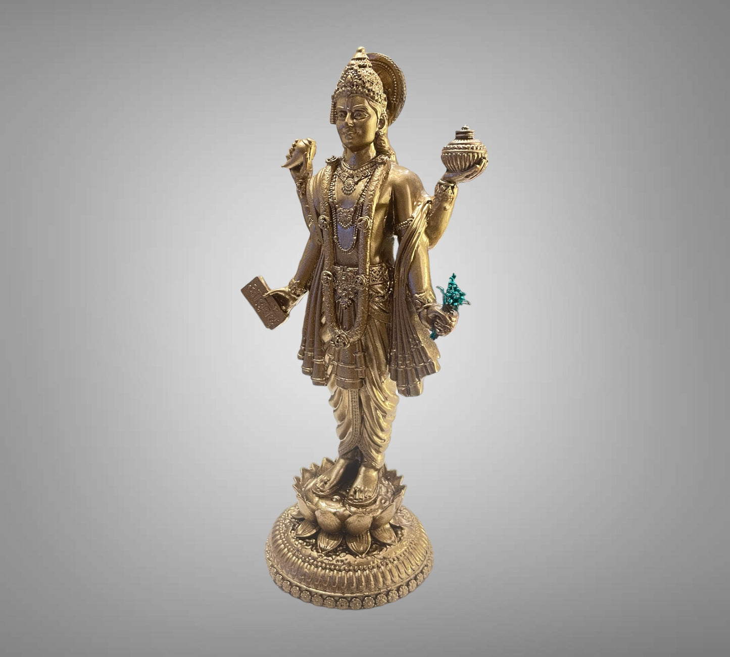 Antique Gold Dhanvantari