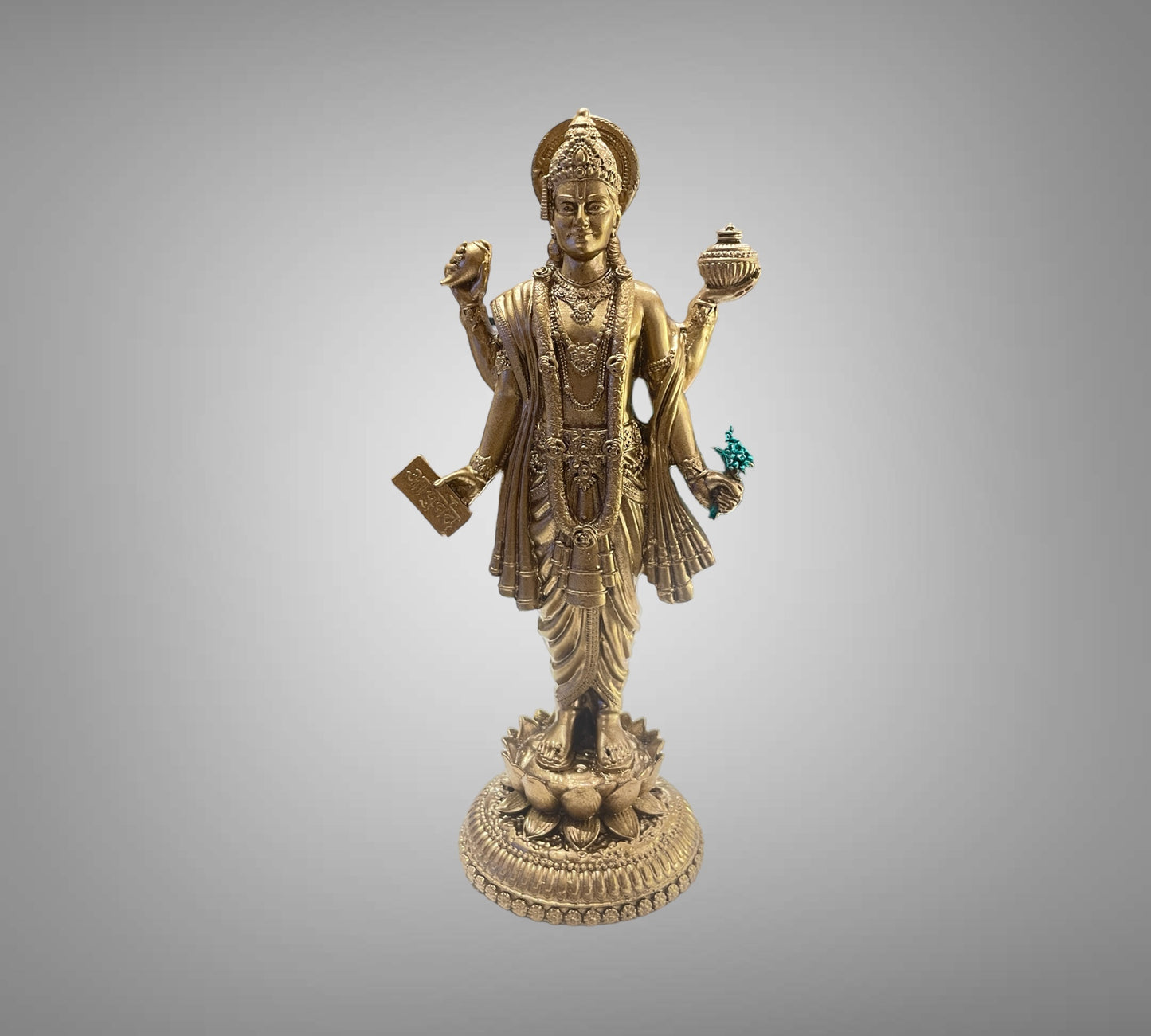 Antique Gold Dhanvantari