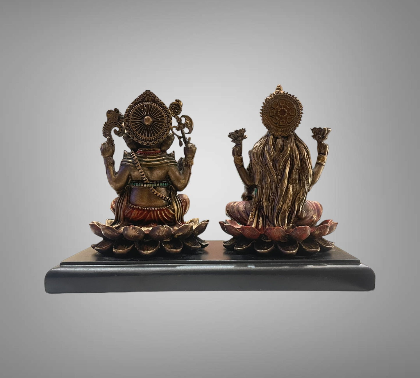 Bronze Ganesha and Lakshmi Devi