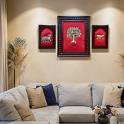 Brass Divine Prosperity Wall Art Set