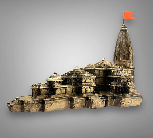 Sacred Ayodhya: Ram Mandir Brass Sculpture