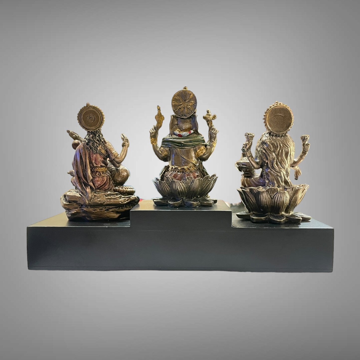 Bronze Lakshmi,Ganesha,Saraswathi (A Divine Trio)