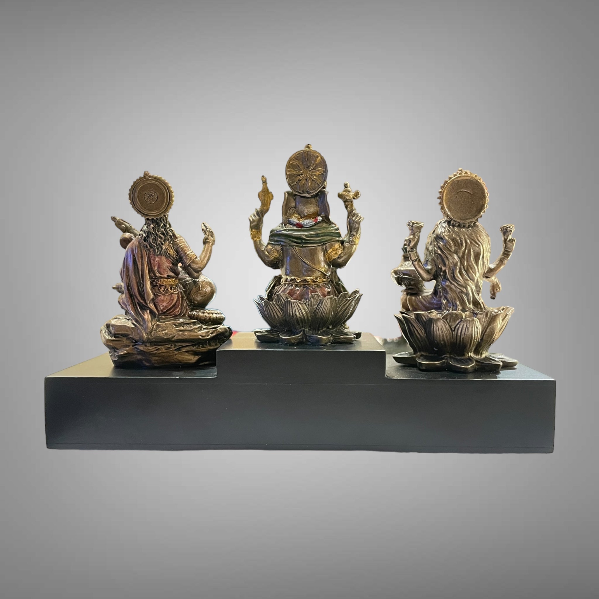 God Statue Lakshmi, Ganesha and Saraswati