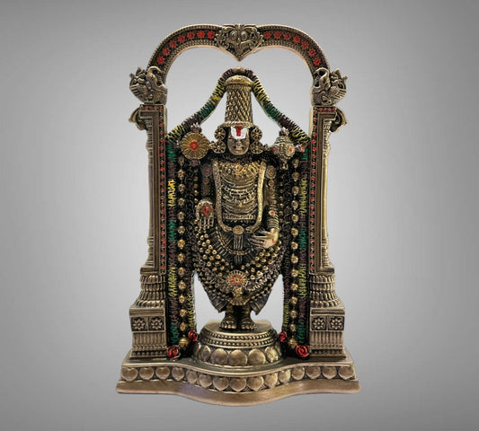 Sacred Grace: Bronze Venkateshwara Swamy Idol