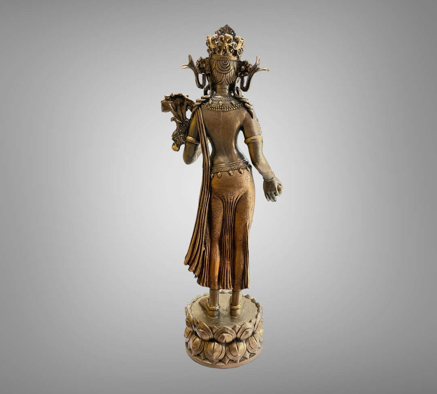 Divine Grace: Bronze Standing Tara Sculpture