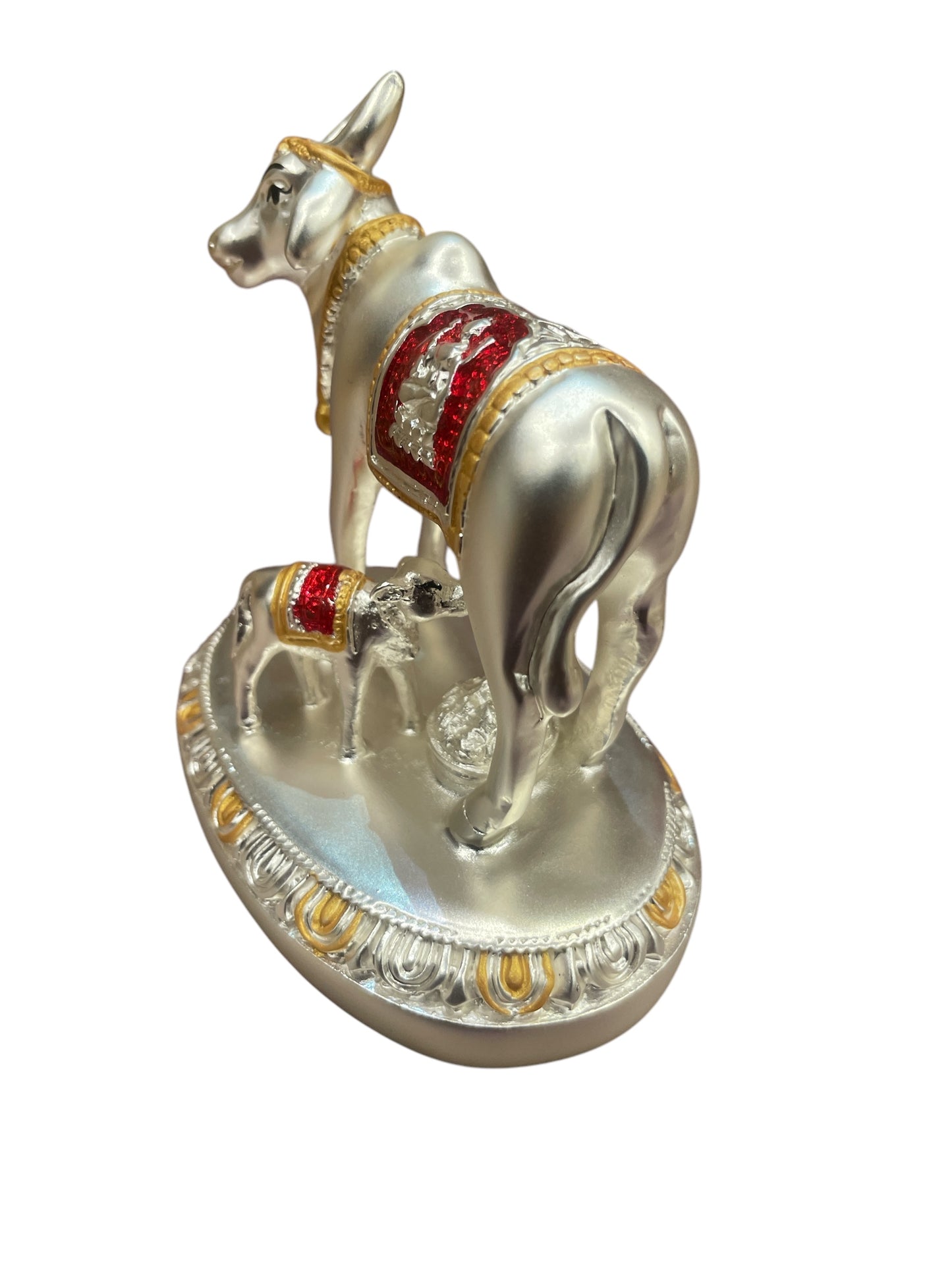 Sterling Silver Kamadhenu with Red color