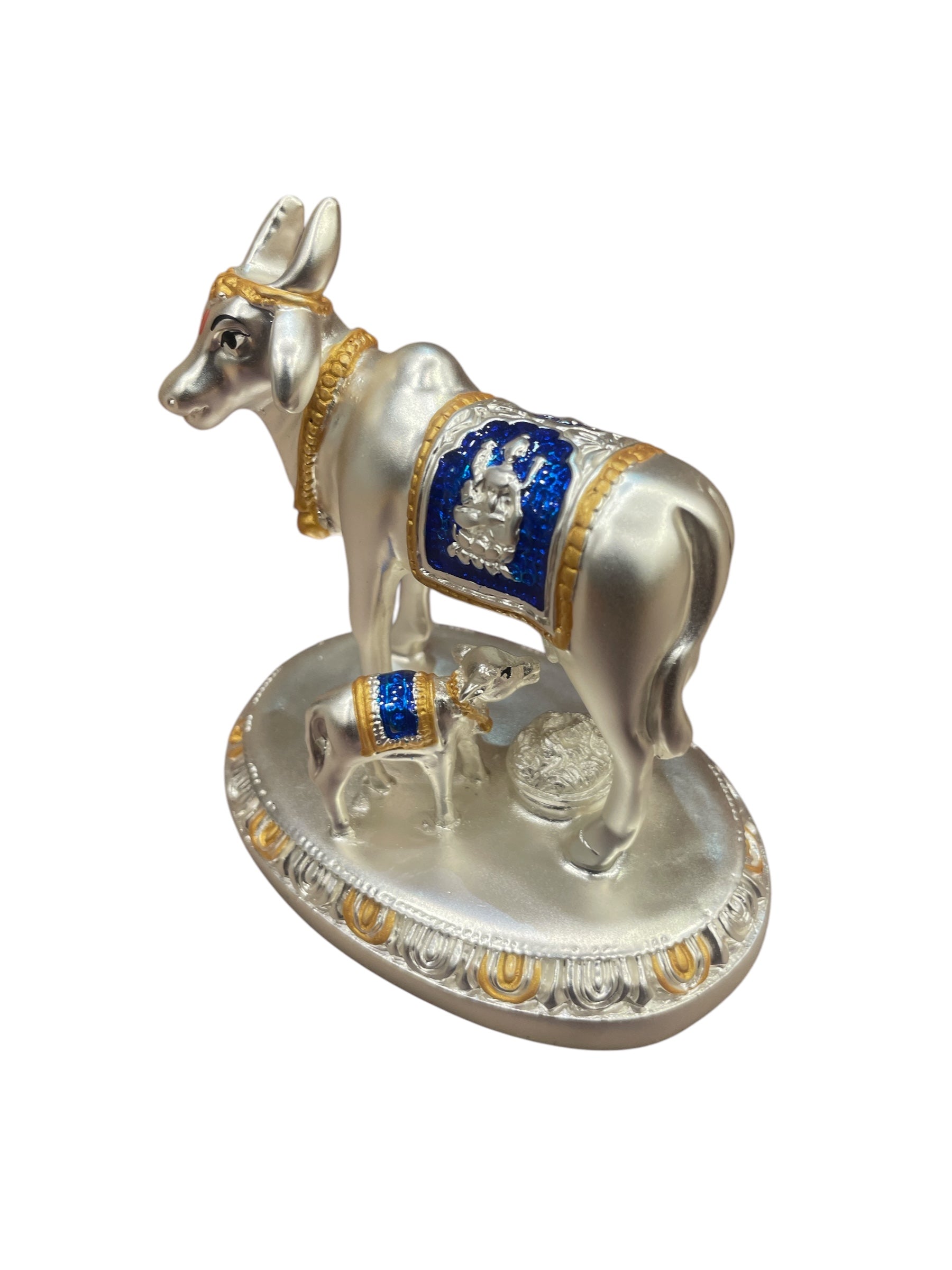 Kamadhenu Sterling Silver with blue enamel work