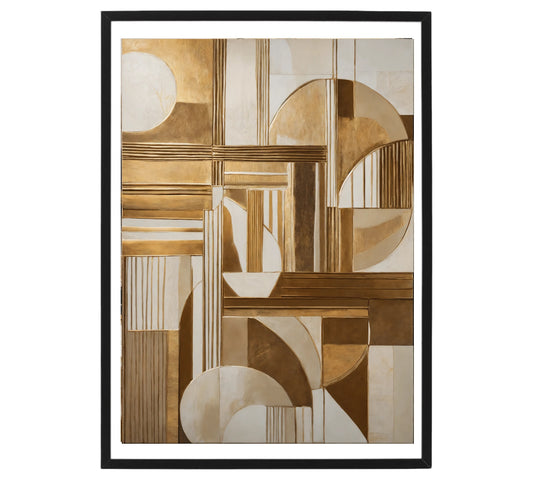 Original Acrylic Painting Harmony in Neutrals : Beige, White, Grey Painted on Canvas - without frame