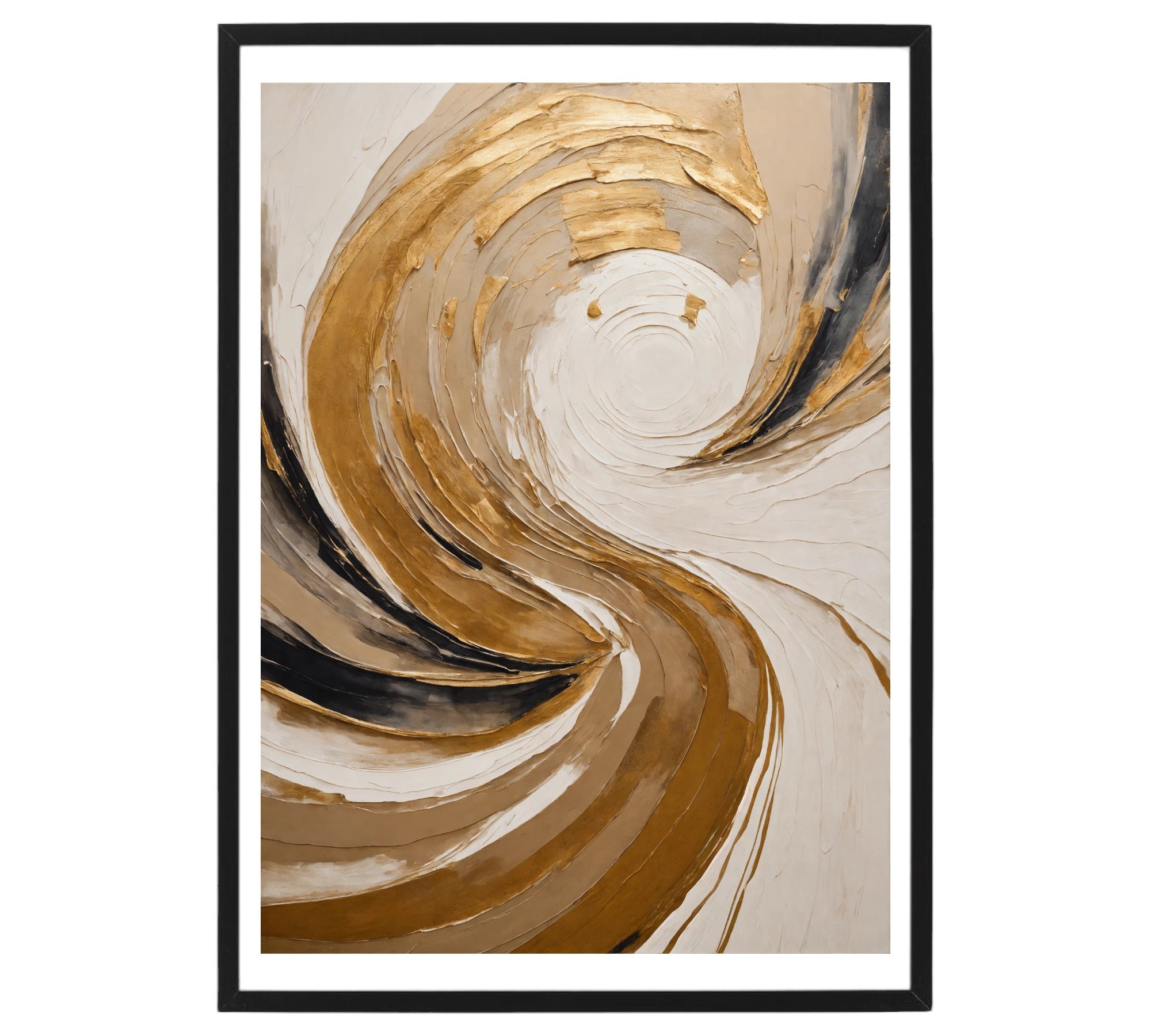 Original Acrylic Painting Harmony in Neutrals : Beige, White, Grey Painted on Canvas - without frame