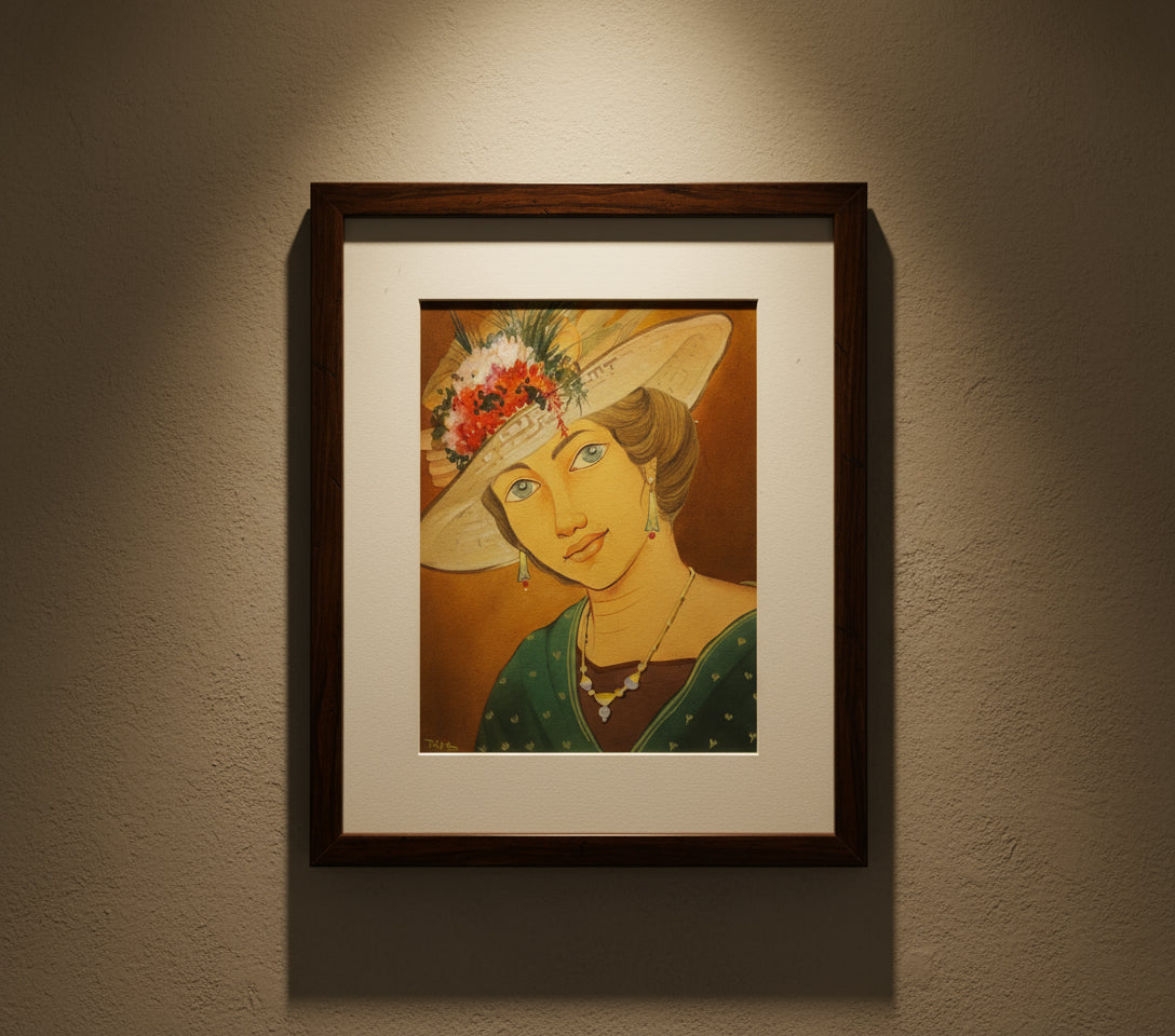 Wash Art Painting on Canvas- without frame
