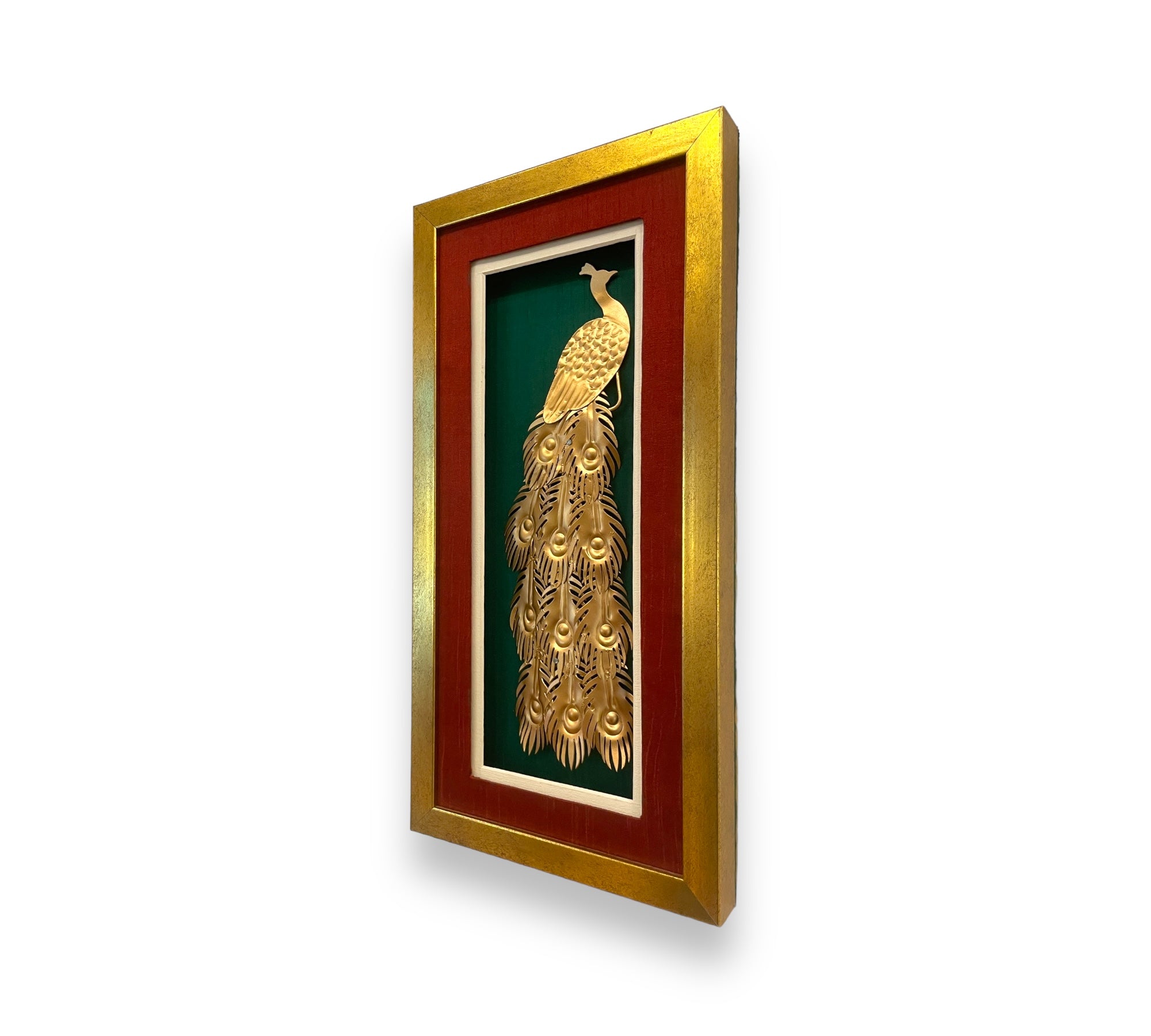 Regal Plumage Metal Art Peacock