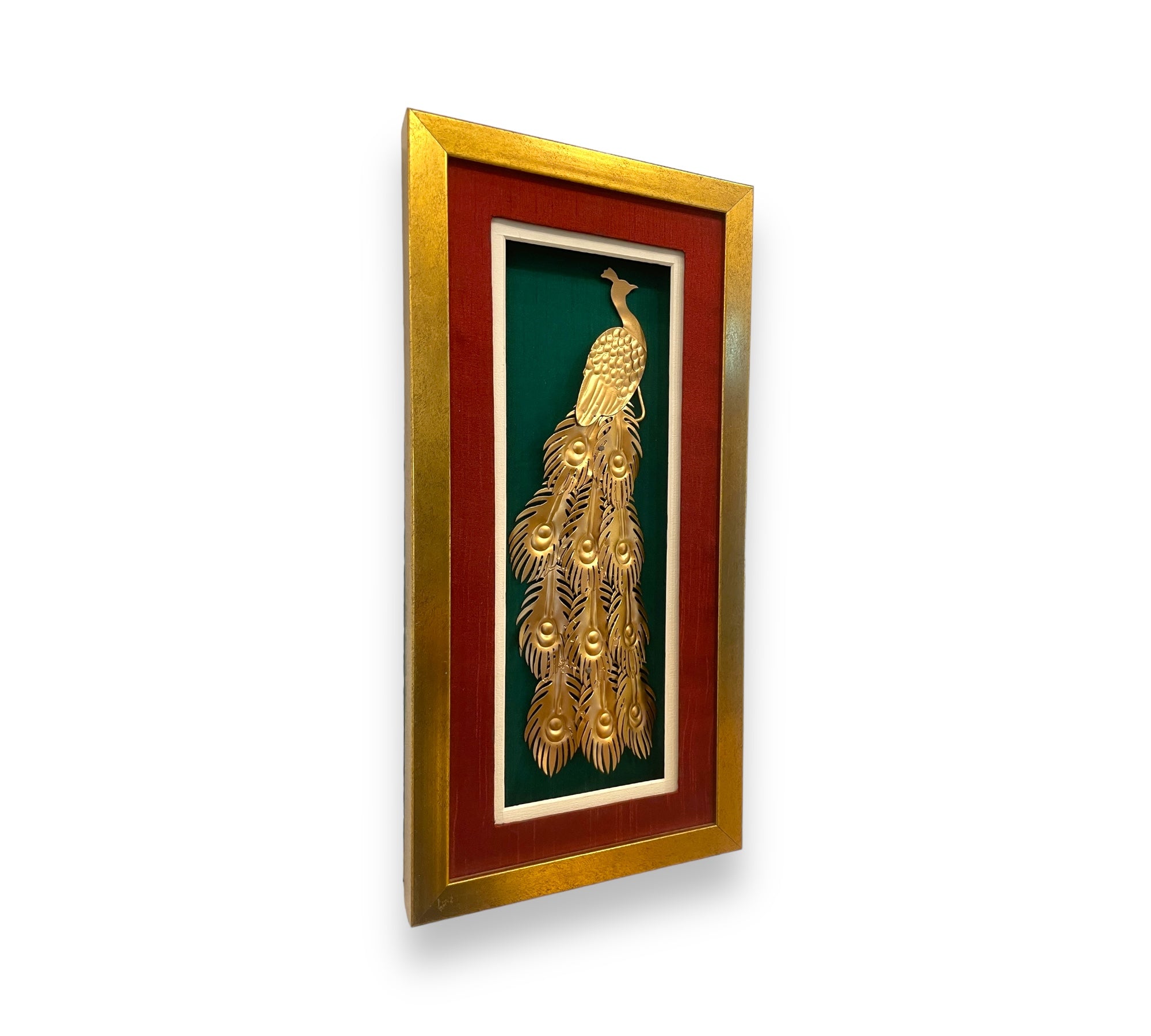 Regal Plumage Metal Art Peacock