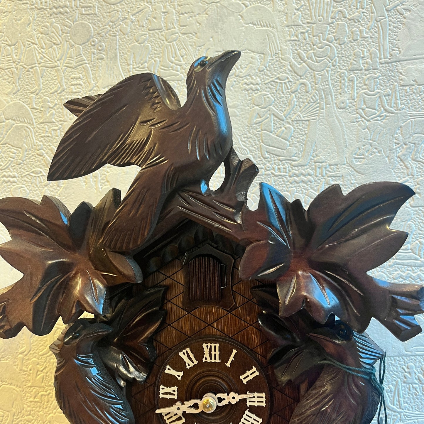 Original German Cuckoo Clock 8 day Movement Cuckoo bird & Maple leaf