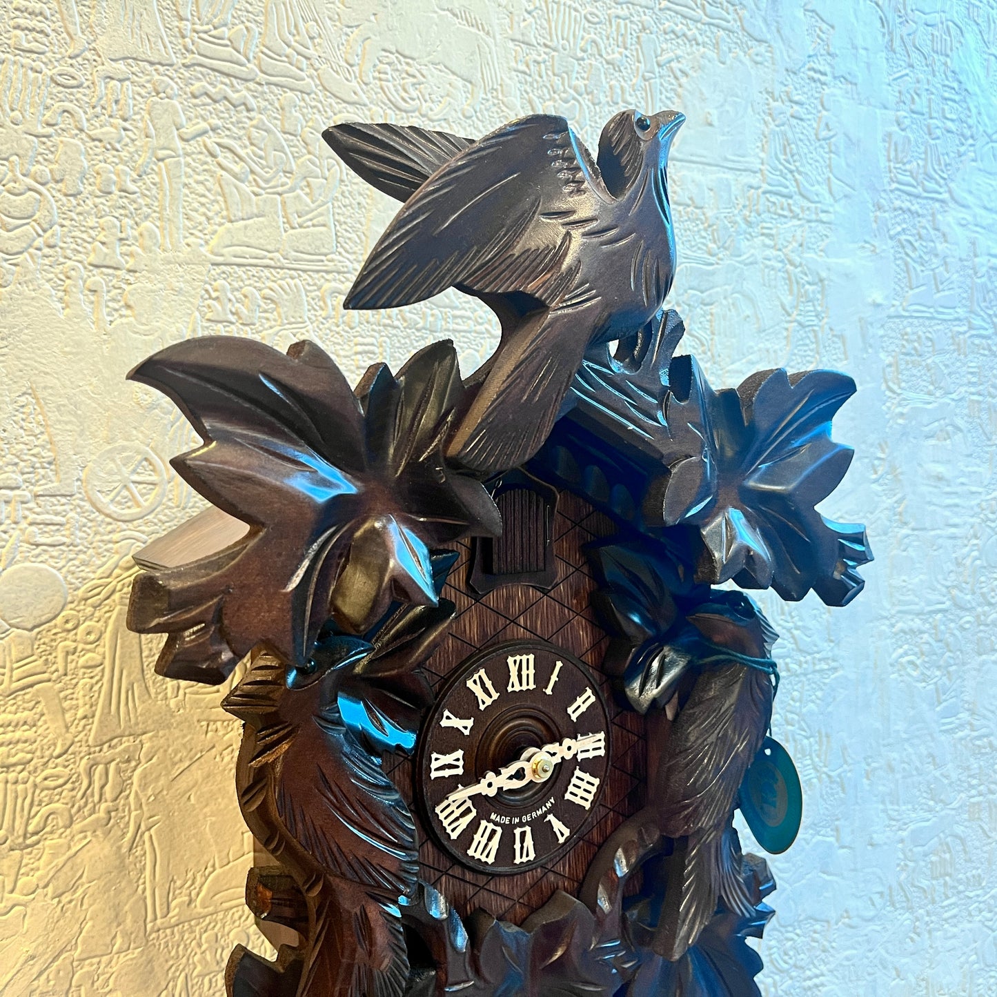 Original German Cuckoo Clock 8 day Movement Cuckoo bird & Maple leaf