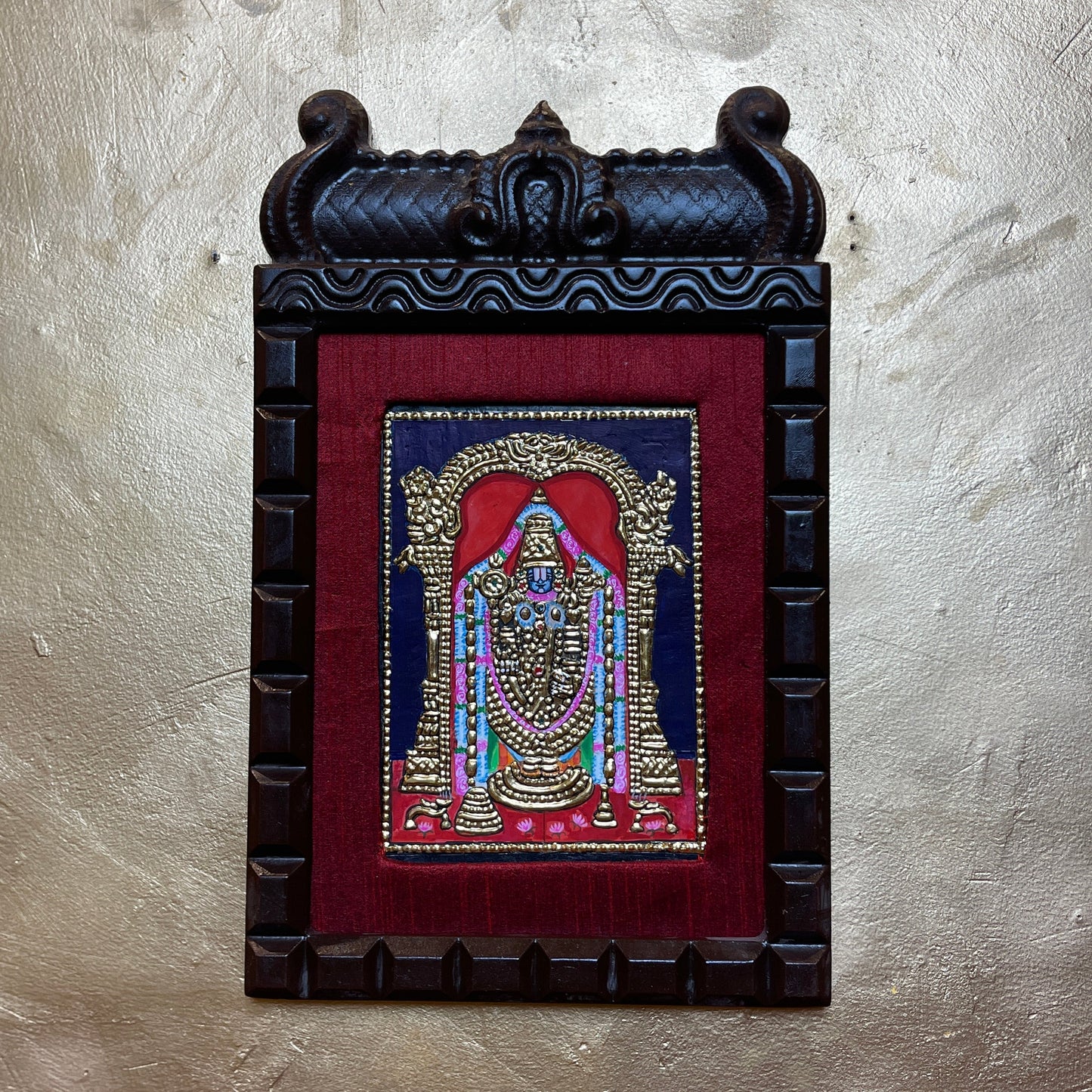 Lord Venkateshwara Tanjore Painting