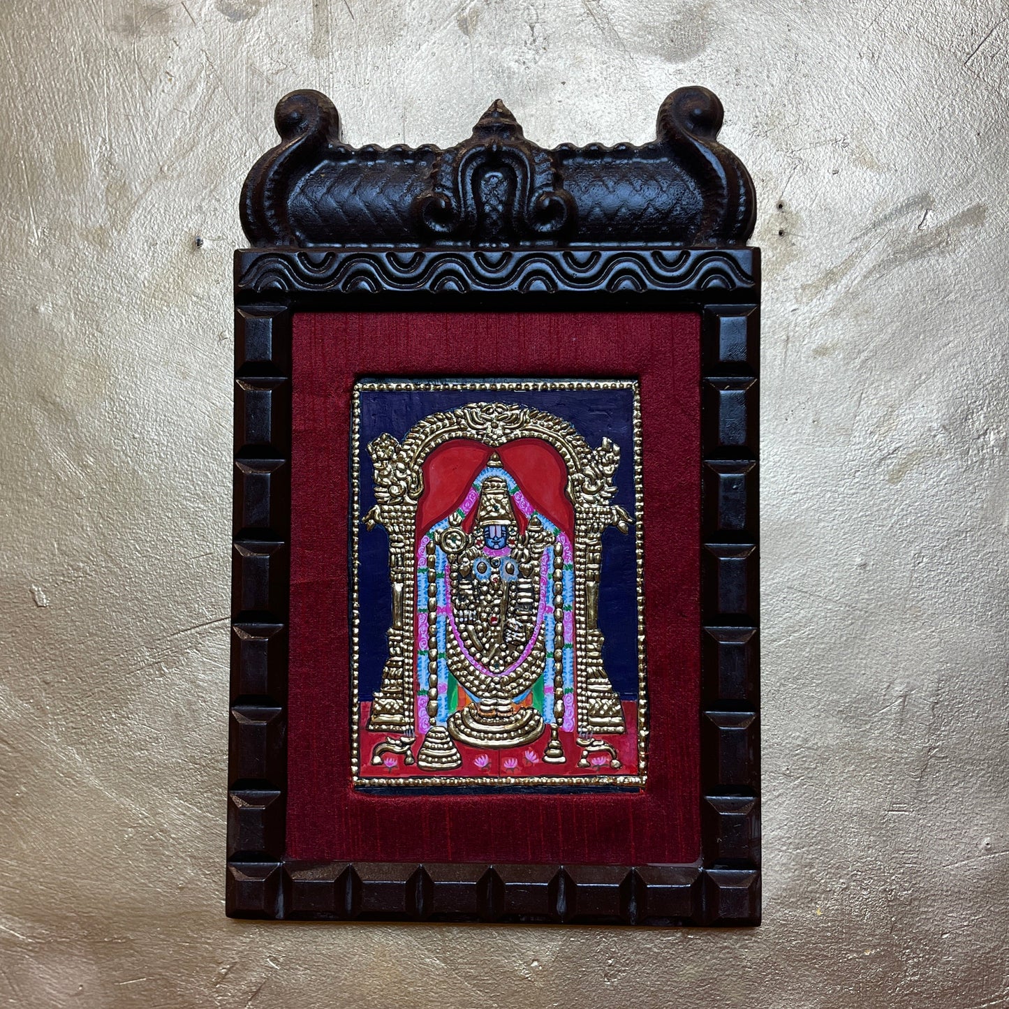 Lord Venkateshwara Tanjore Painting