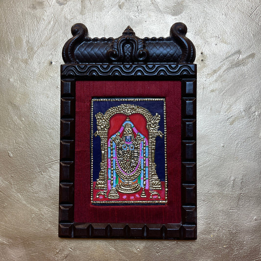 Lord Venkateshwara Tanjore Painting