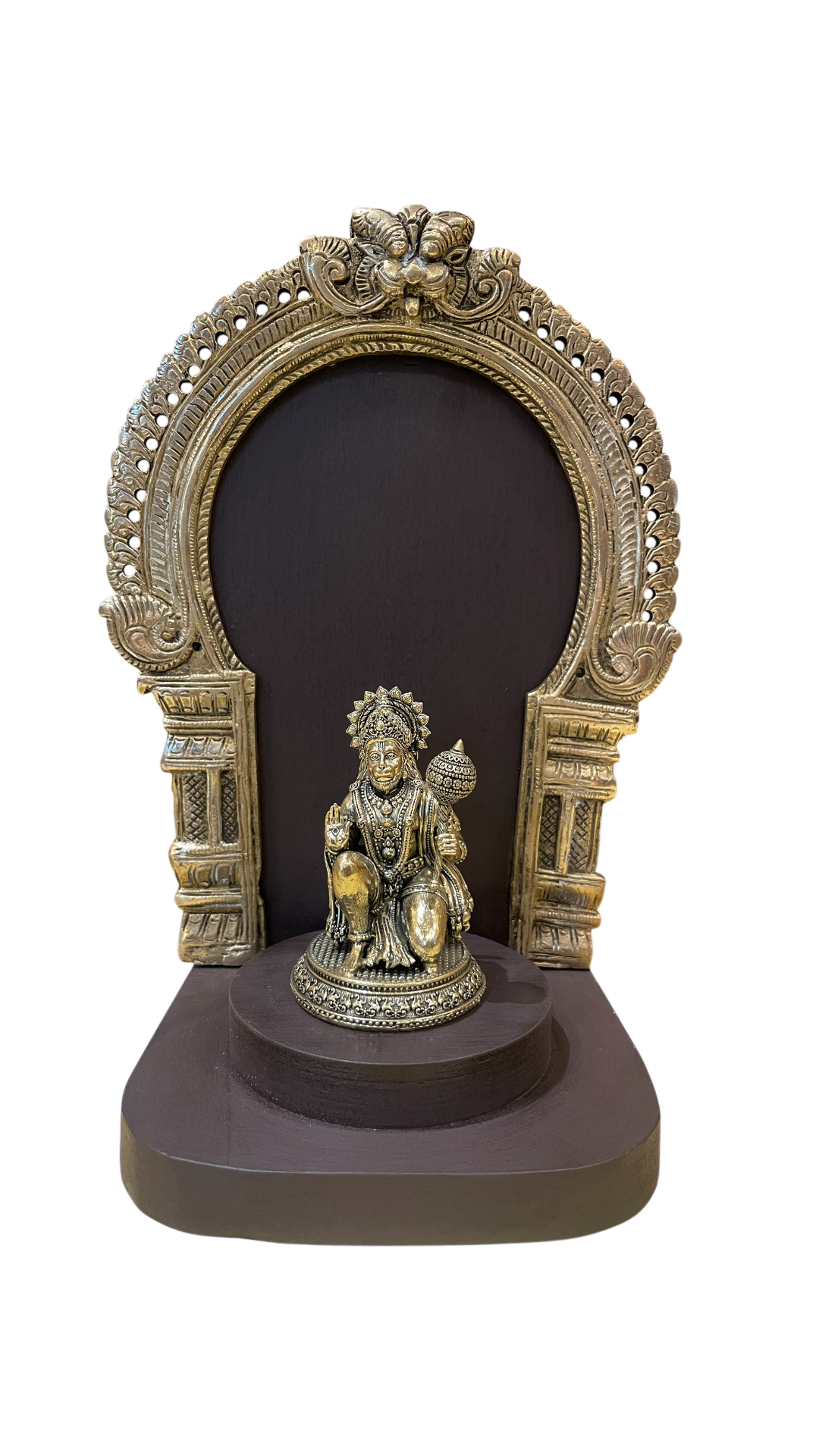 Brass statue wall