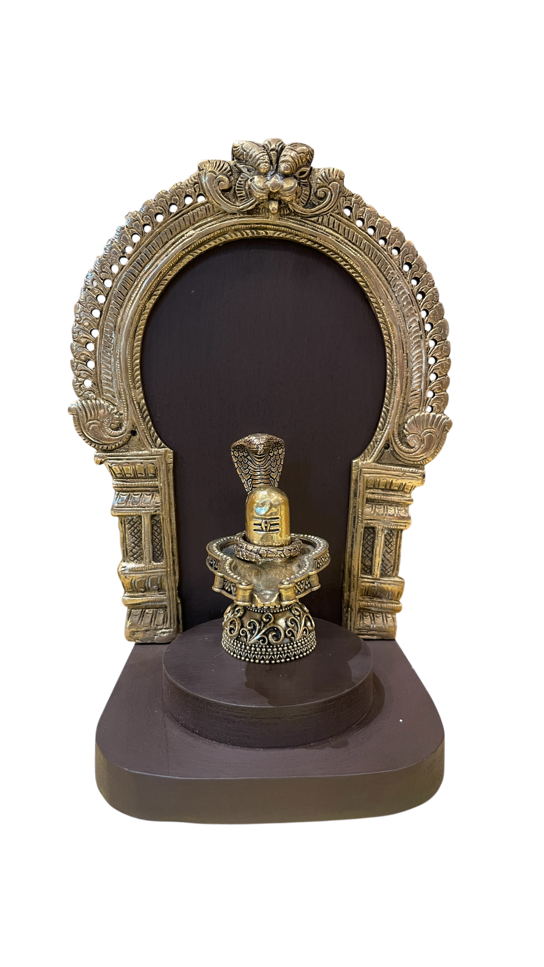 Brass statue wall