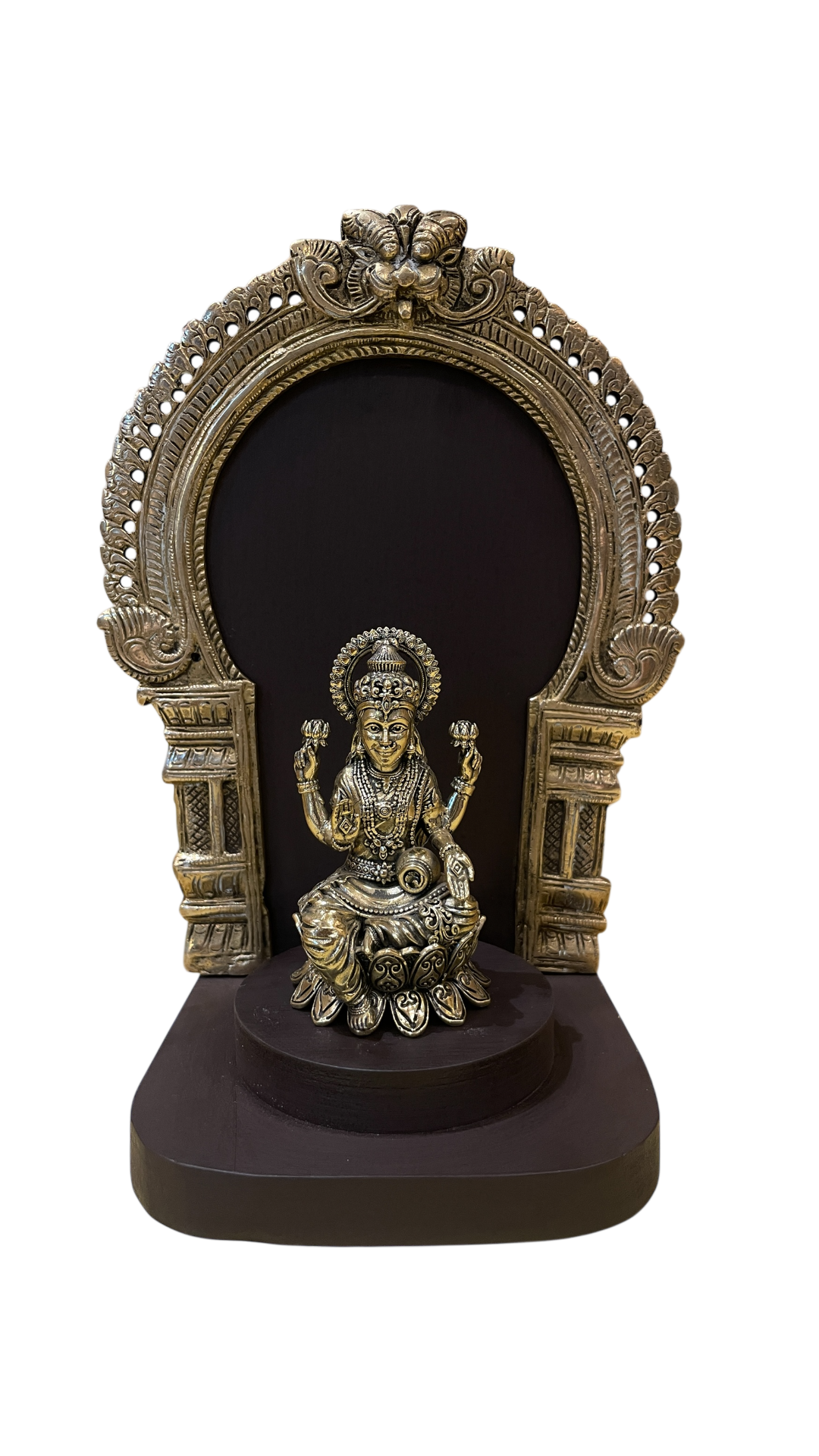 Brass statue wall