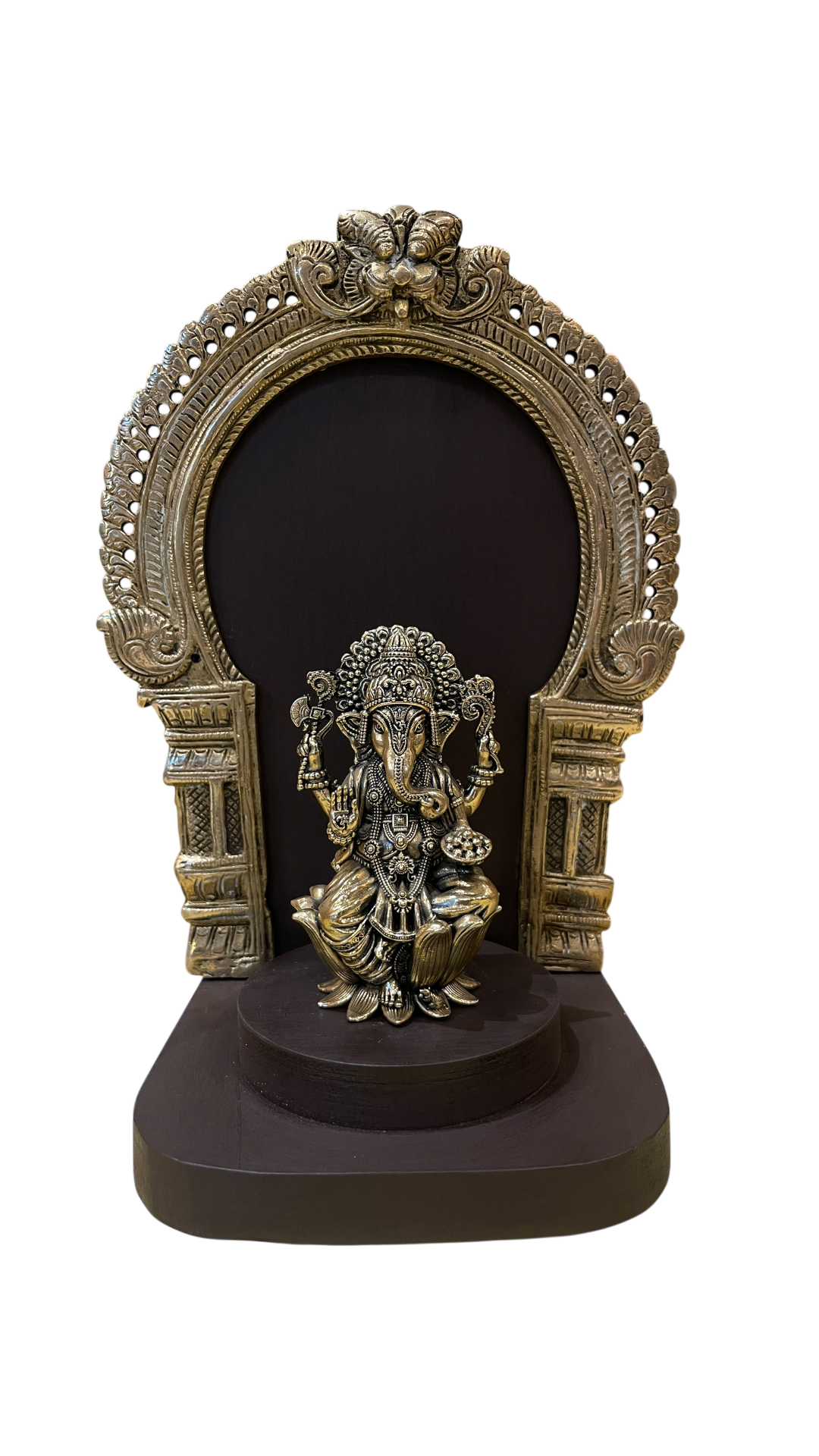 Brass statue wall