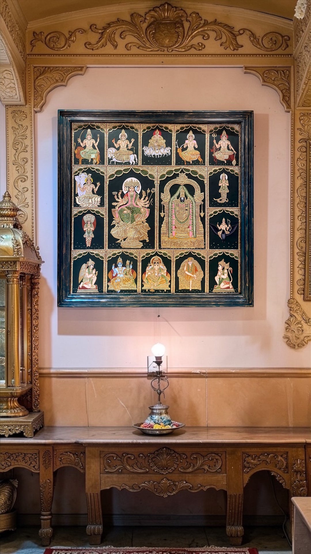 Vintage Tanjore Painting Premium 5x5 Feet