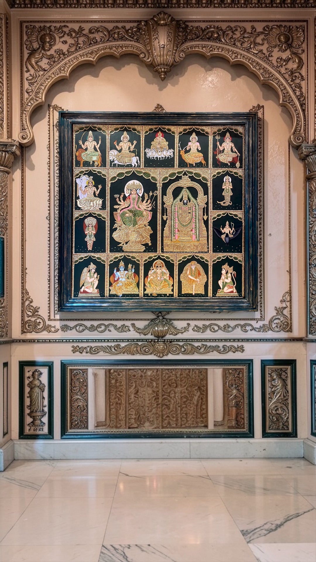 Vintage Tanjore Painting Premium 5x5 Feet