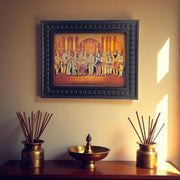 Srinivasa Kalyanam 2 Gold foiled artwork in wooden frame