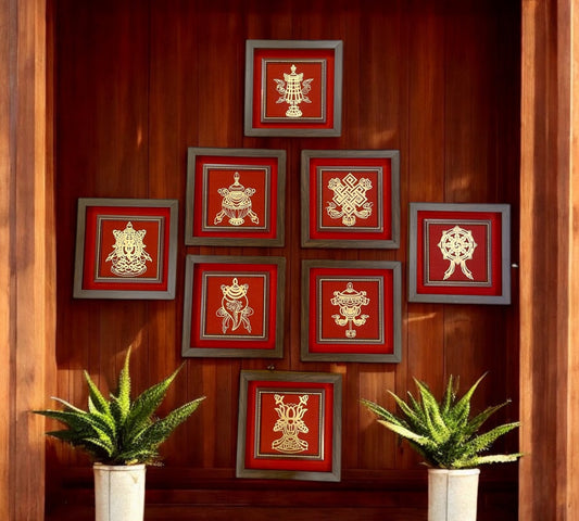 Set of Eight Auspicious Ashtamangala