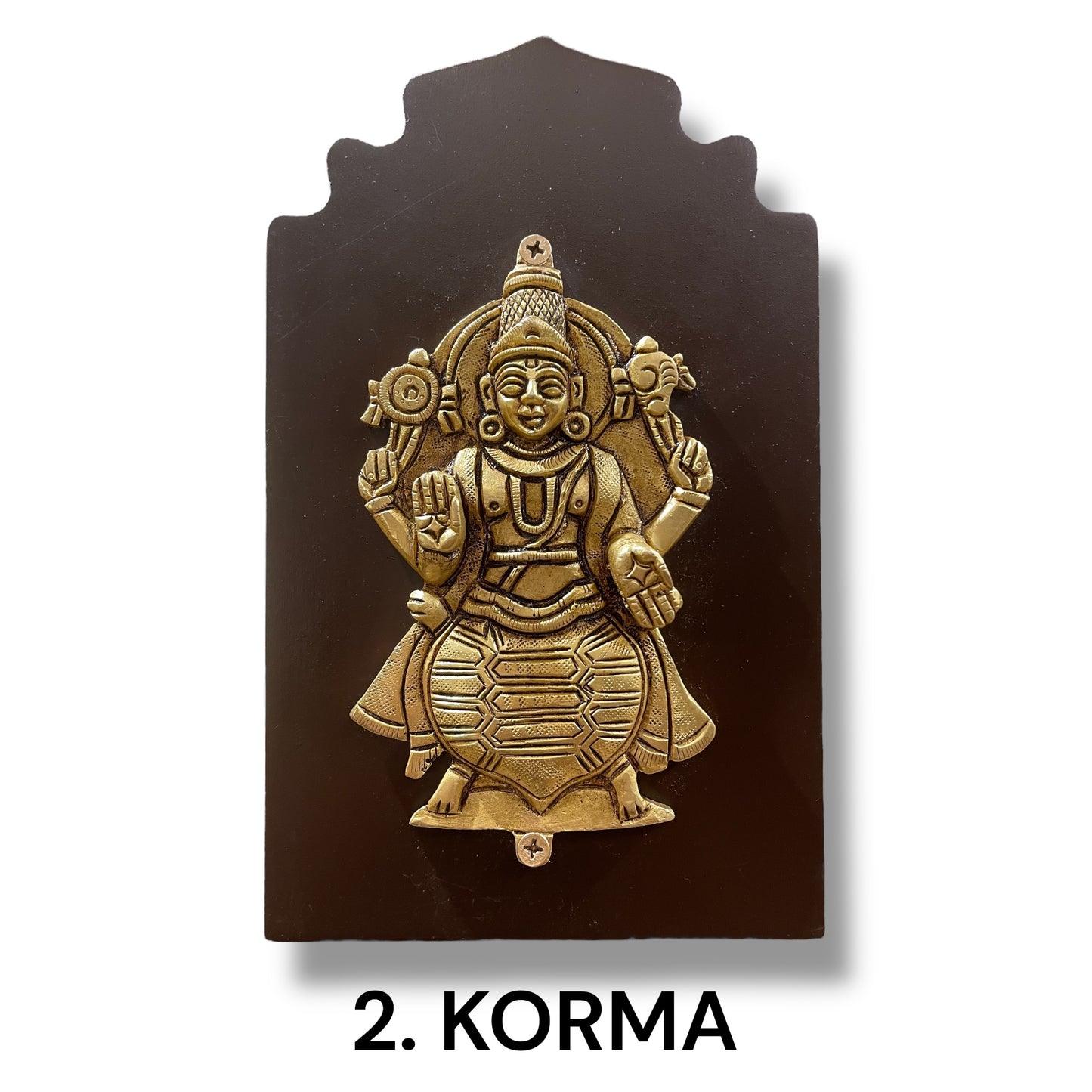 Brass Dashavatara Wall Panel – Ten Incarnations of Lord Vishnu