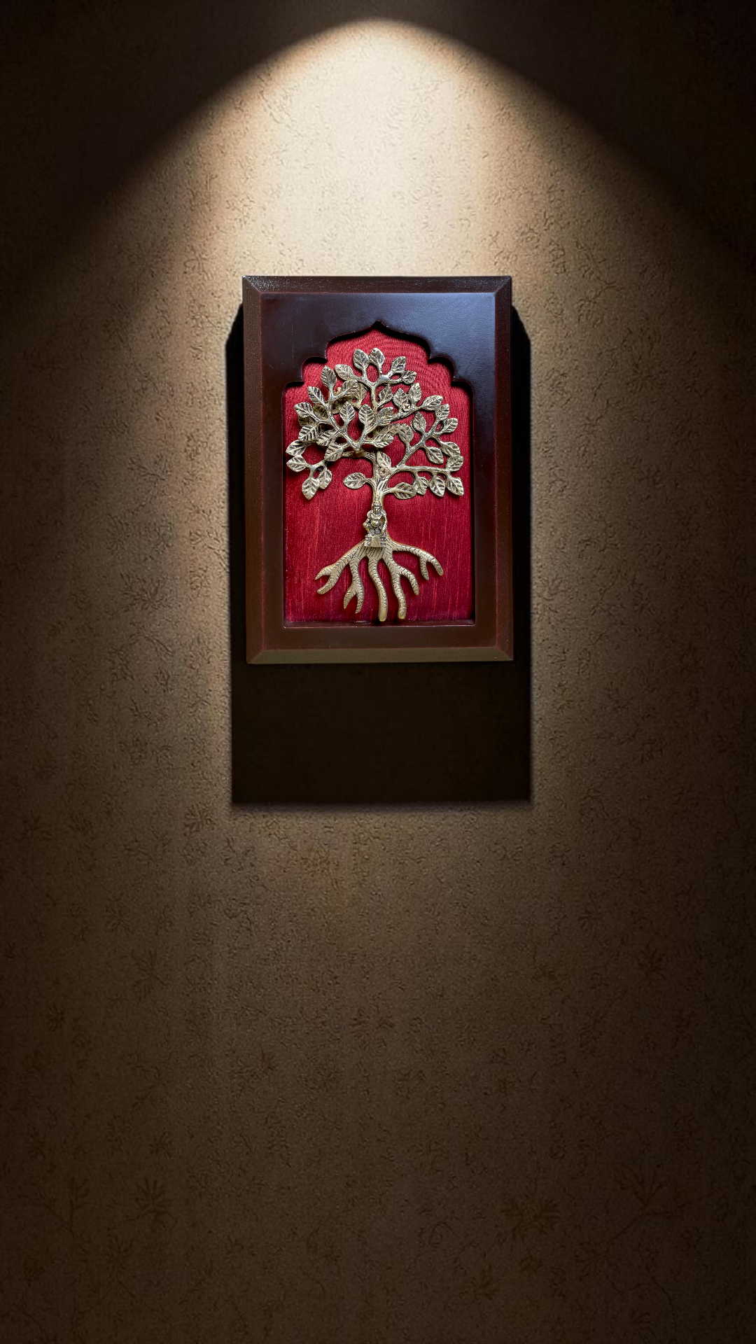 Brass Kalpavriksha with Kuber Wall Art |