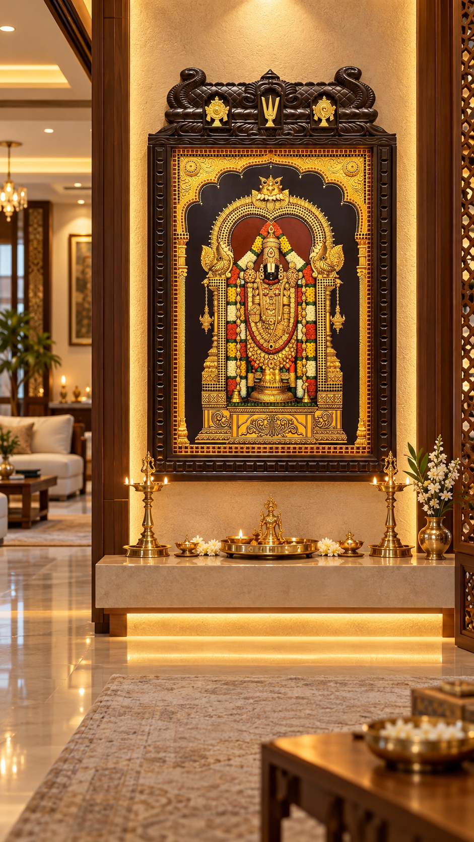Tirupati Balaji Gold Leaf Art – Made by ESTUDIO