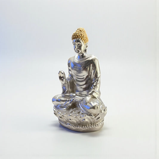 Silver Buddha idol