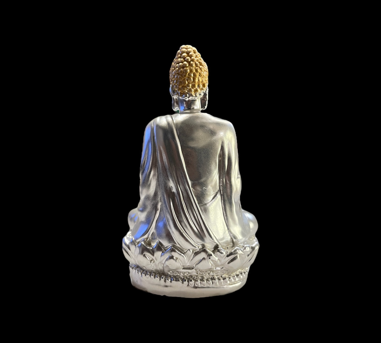 Silver Buddha idol