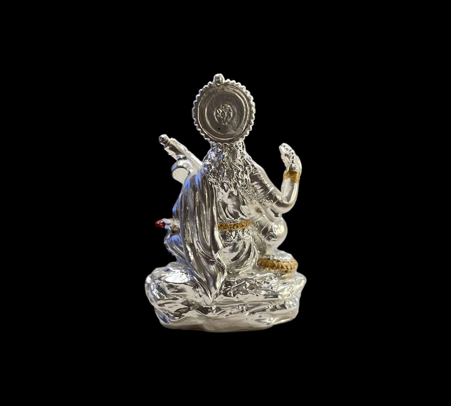 Silver Saraswathi idol