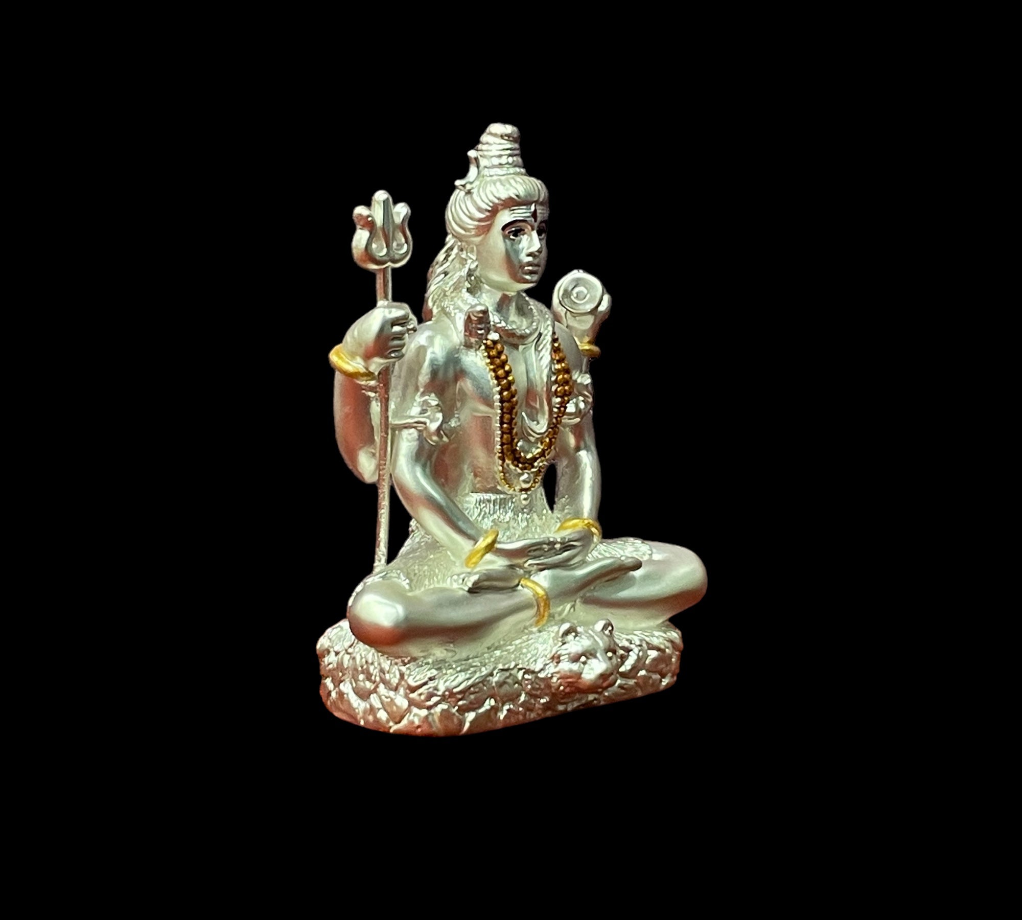Silver Lord Mahadev Idol