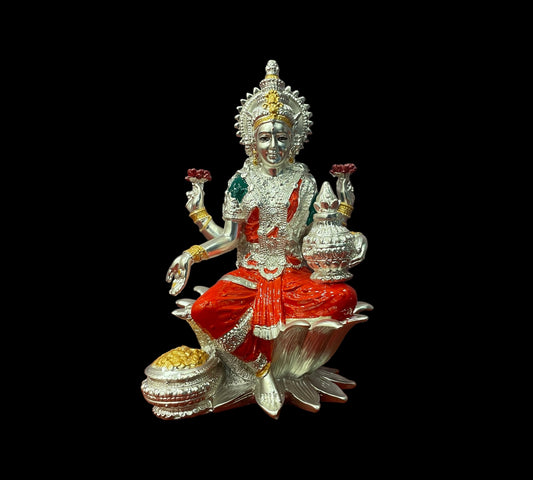 Silver Devi Lakshmi Idol