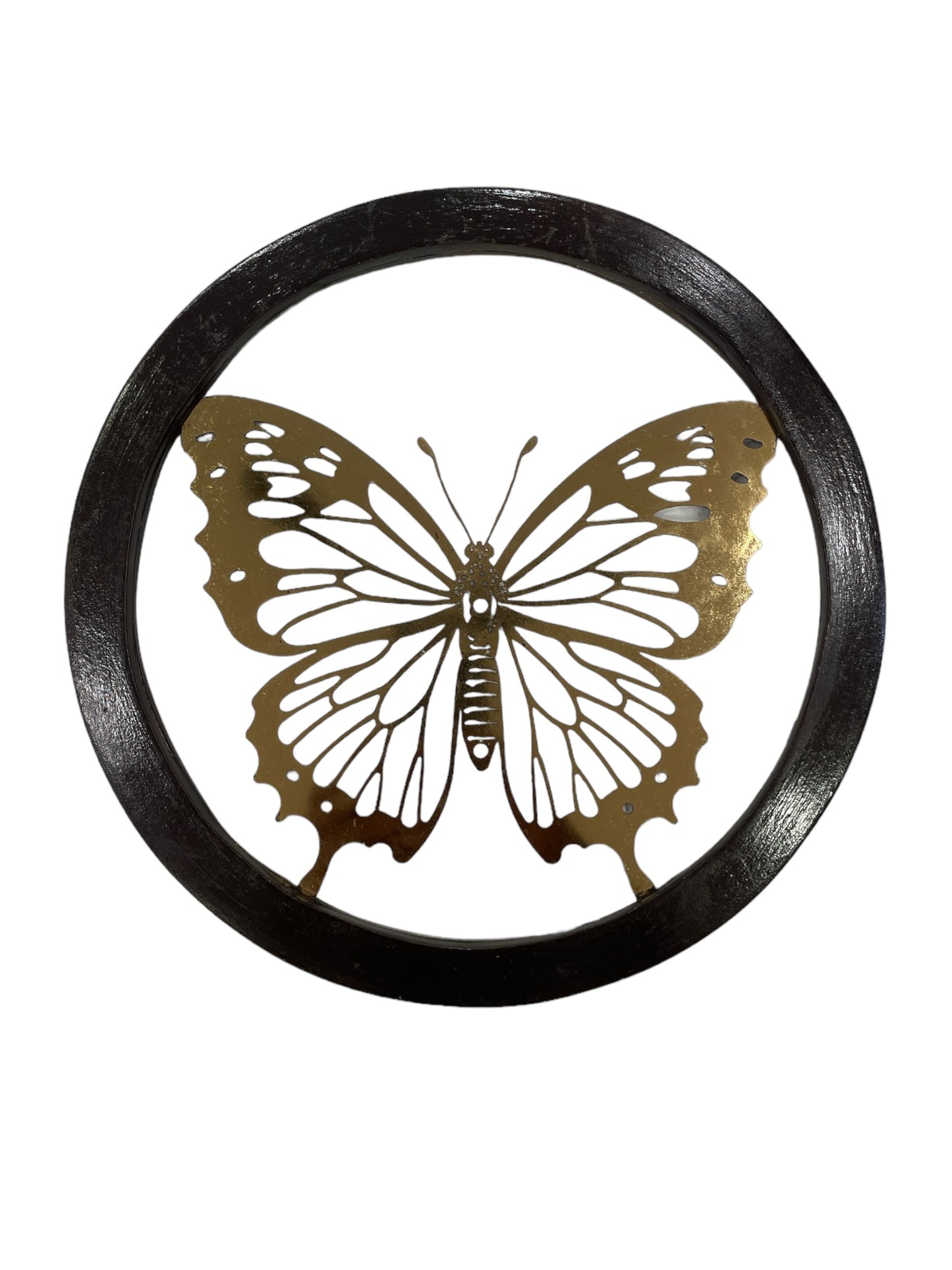 Butterfly Titanium With circular Wooden Frame