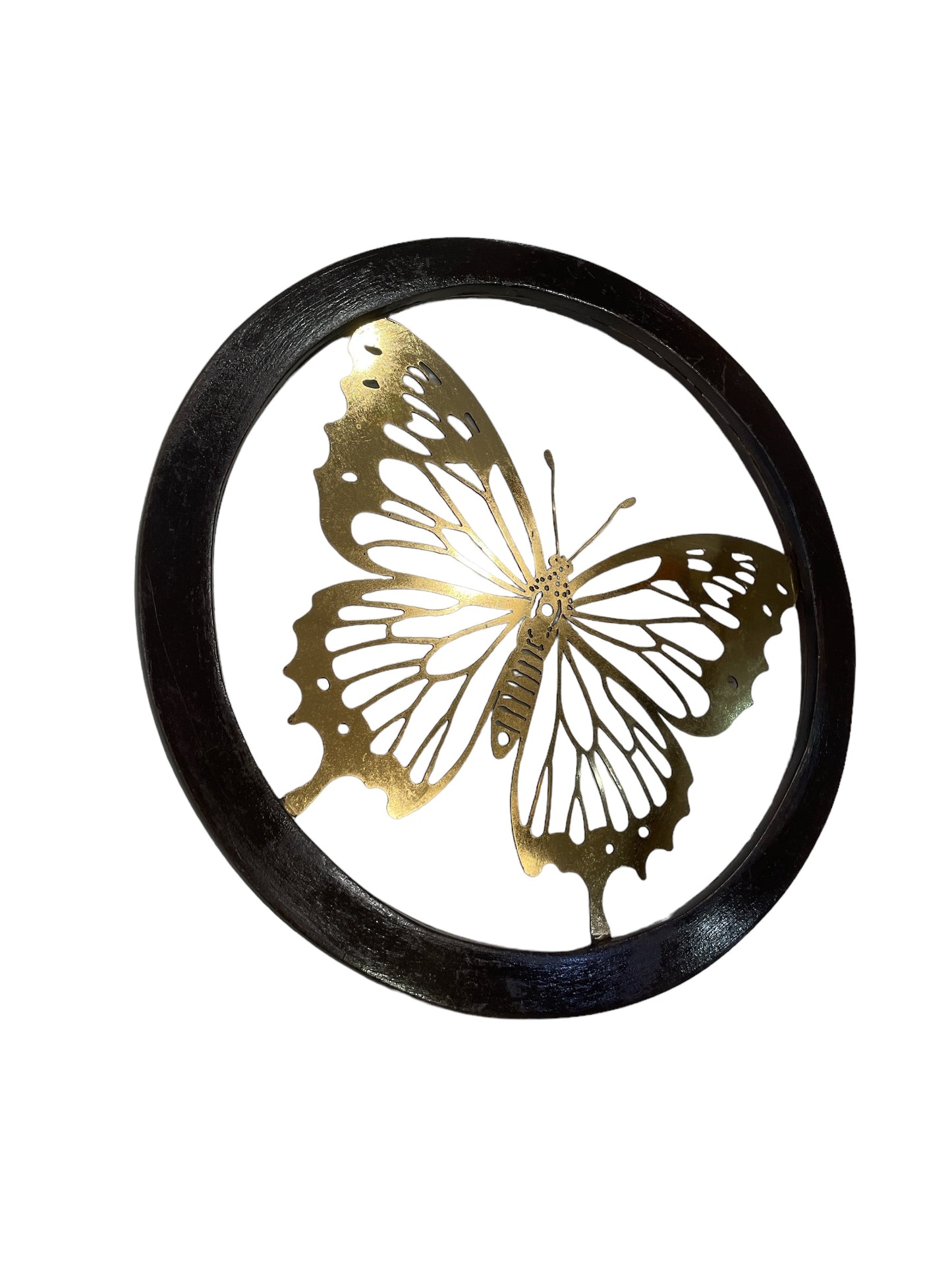 Butterfly Titanium With circular Wooden Frame