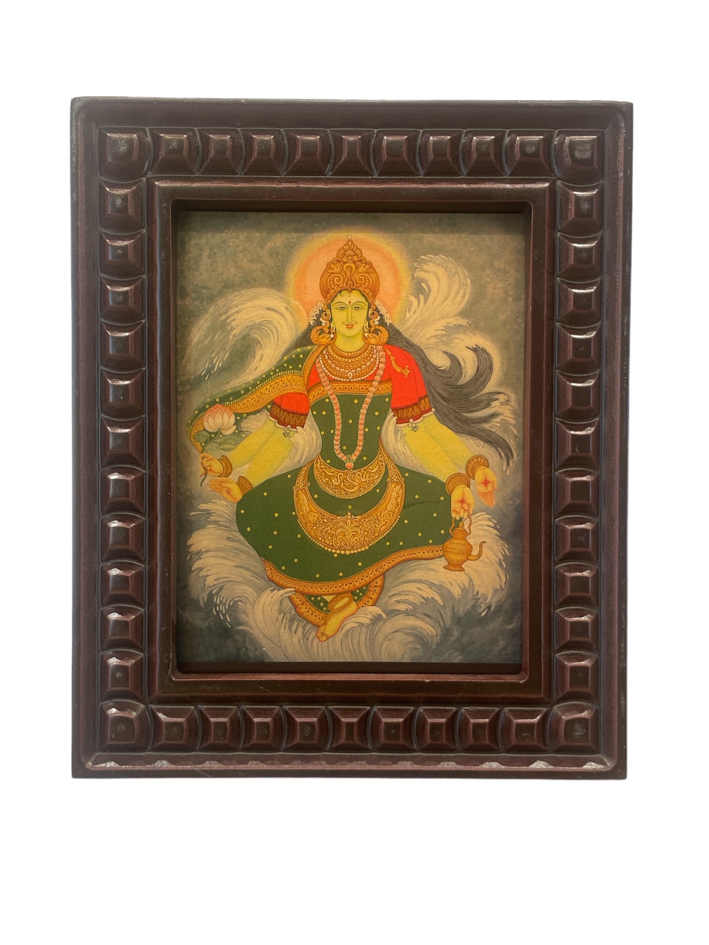 Kaveri Devi Gold Leafed Art with wooden frames